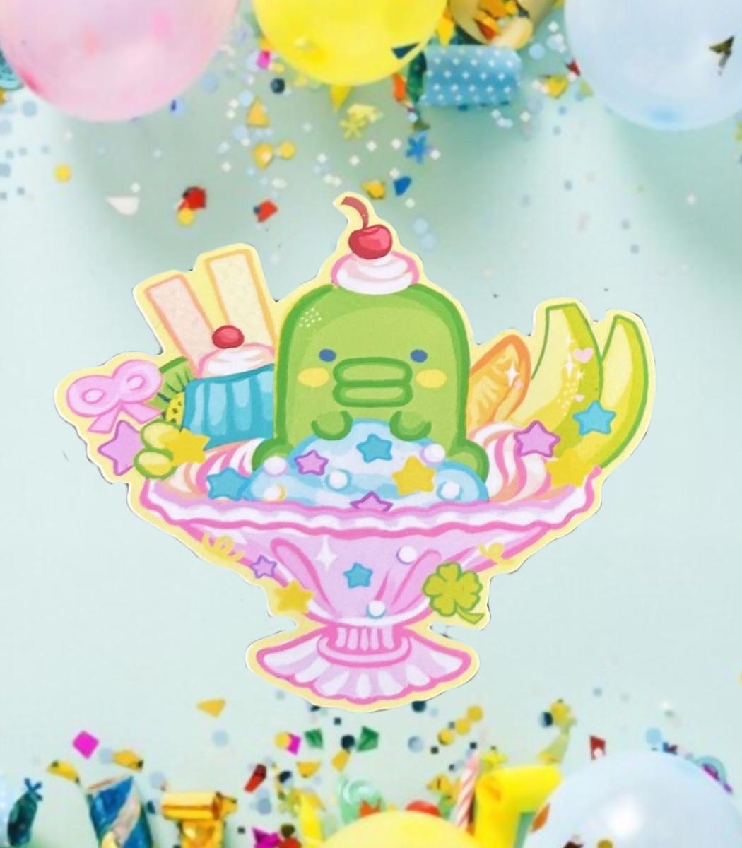 Digital Friend Party Parfaits Stickers