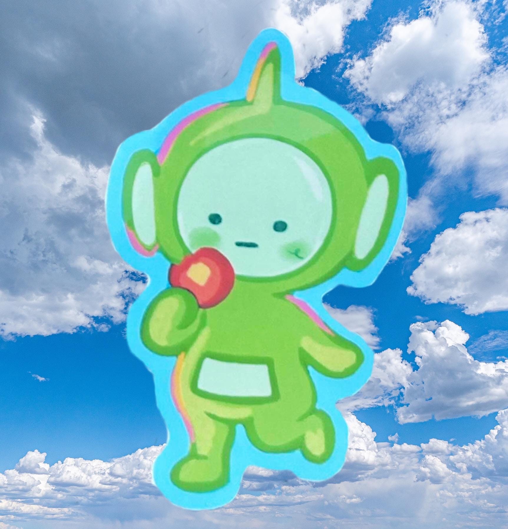 Smisky Teletubbi Stickers vinyl and Water proof glossy finish