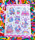 Decora Snoopie Sticker Sheet: Glossy Vinyl Waterproof Decals