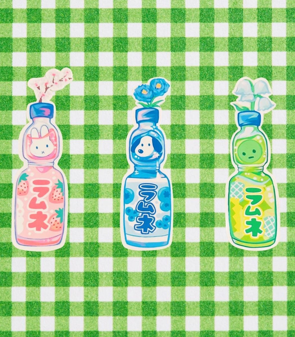 Smisky,Snoopie,Bunny ramune stickers