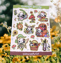 Cottage Snoopie Sticker Sheet: Glossy Vinyl Waterproof Decals