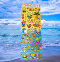 Summer Smiski Sticker Sheet: Glossy Vinyl Waterproof Decals