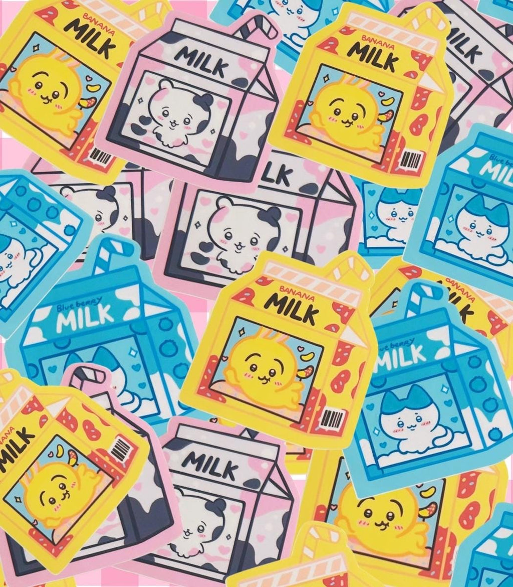 Chiikawa milk stickers