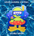 Smiski Summer Diecut stickers | vinyl Water proof glossy finish