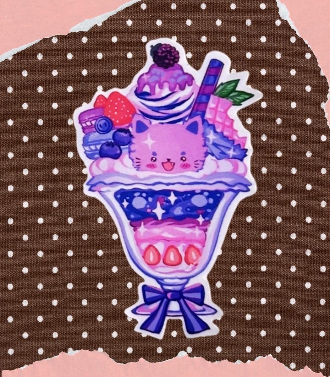 Sweet Animal Parfaits Stickers