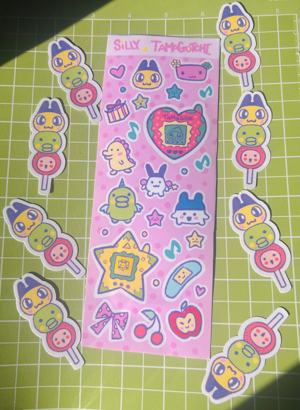 Silly Digital Friends Sticker Sheet