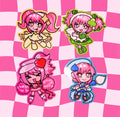 Charm Magical girl Waterproof glossy Die cut stickers