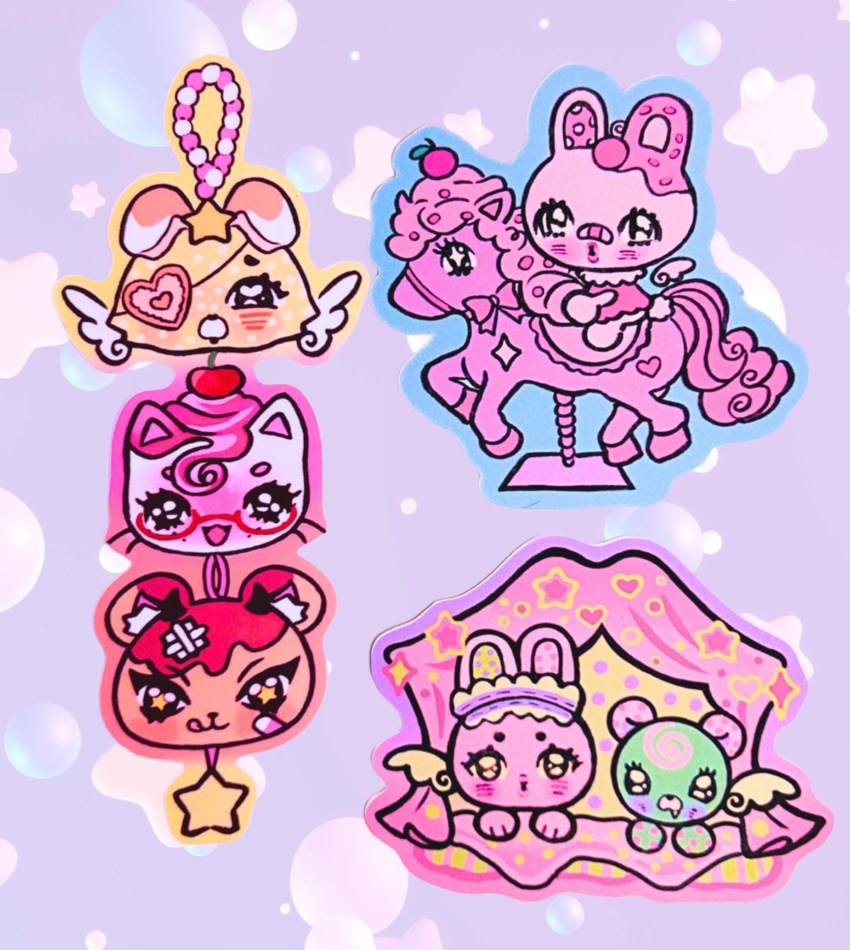 Whimsical Critters Vinyl Waterproof stickers