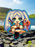 Cute Magical girl Waterproof glossy Die cut stickers