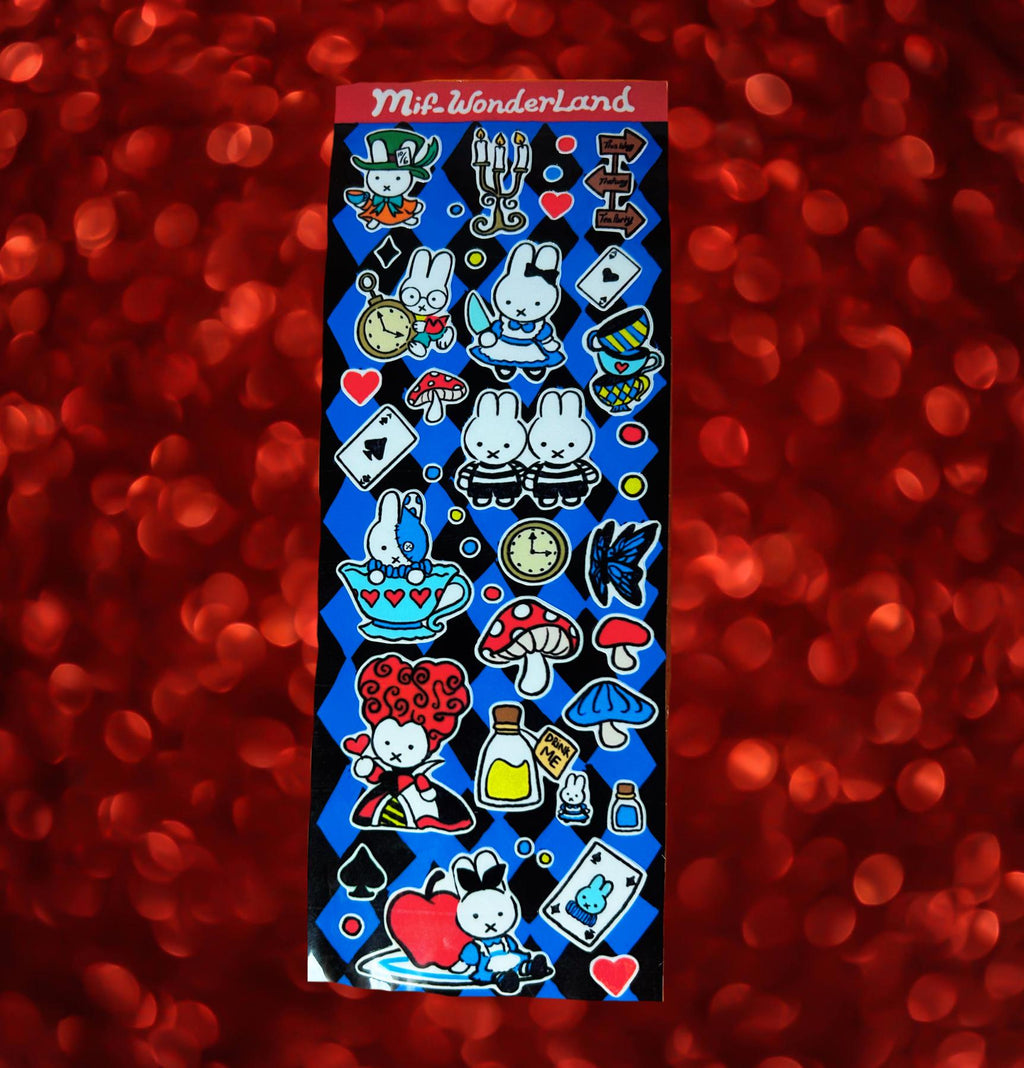 Mif Wonderland Sticker Sheet: Glossy Vinyl Waterproof Decals